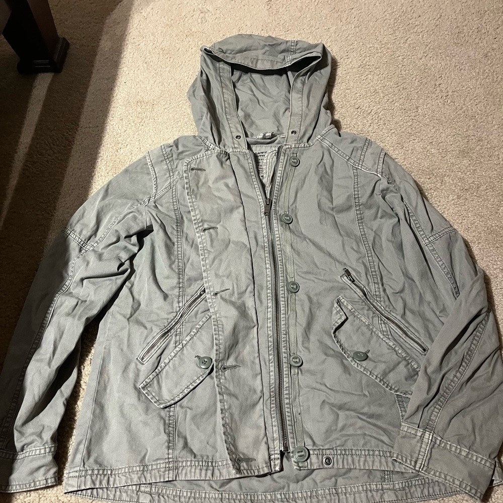 AMERICAN EAGLE BUTTON/ZIP UP JACKET